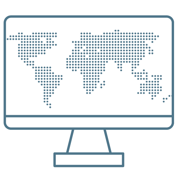 Computer Countries World Map icon